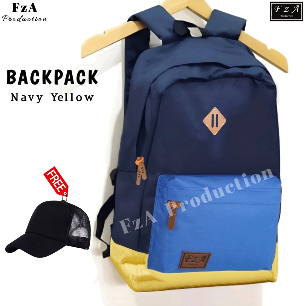 FzA Official - Tas Ransel Punggung Distro Casual Pria Wanita / Tas Ransel Laptop Backpack Original - NYFTP