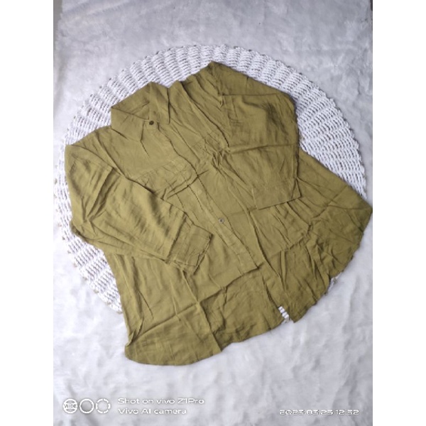 KEMEJA WANITA BLOUSE POLOS BAHAN TWIL RAYON PREMIUM BAHAN ADEM