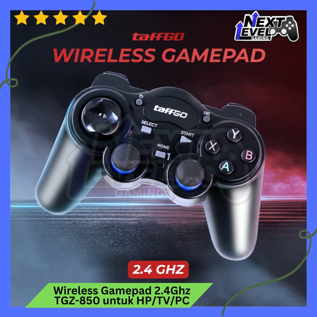 TaffGO TGZ-850M Wireless Gamepad Wireless 2.4 GHz untuk Smart TV Box