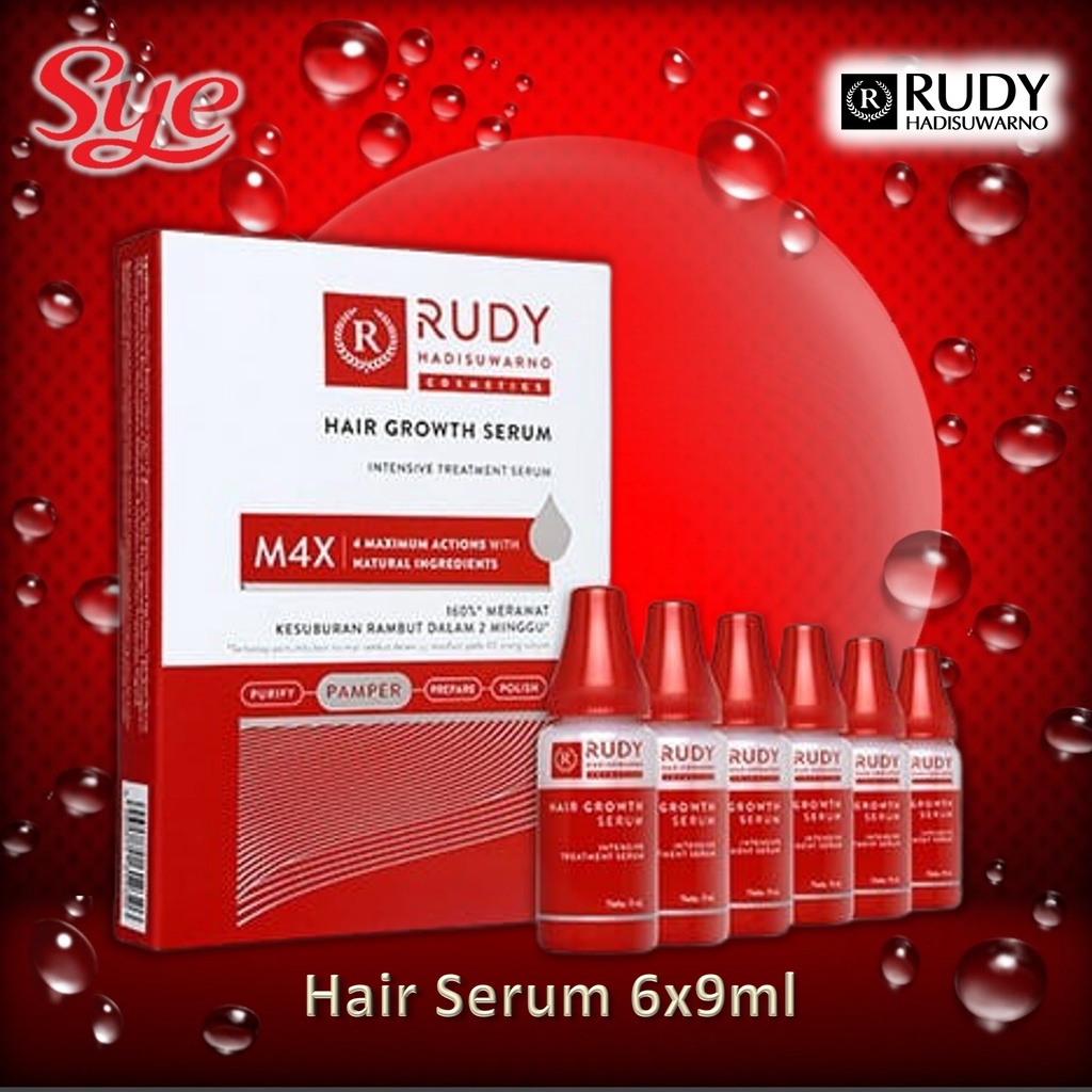 BPOM RUDY HADISUWARNO HAIR GROWTH SERUM 6 X 9ML / HAIR SERUM / SYE