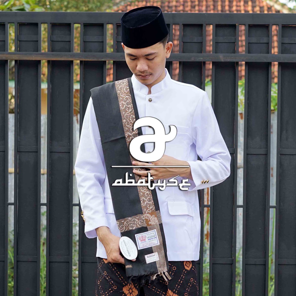 Sorban Kashmiri - Sorban Khasmiri Original India Hitam Lis Coklat