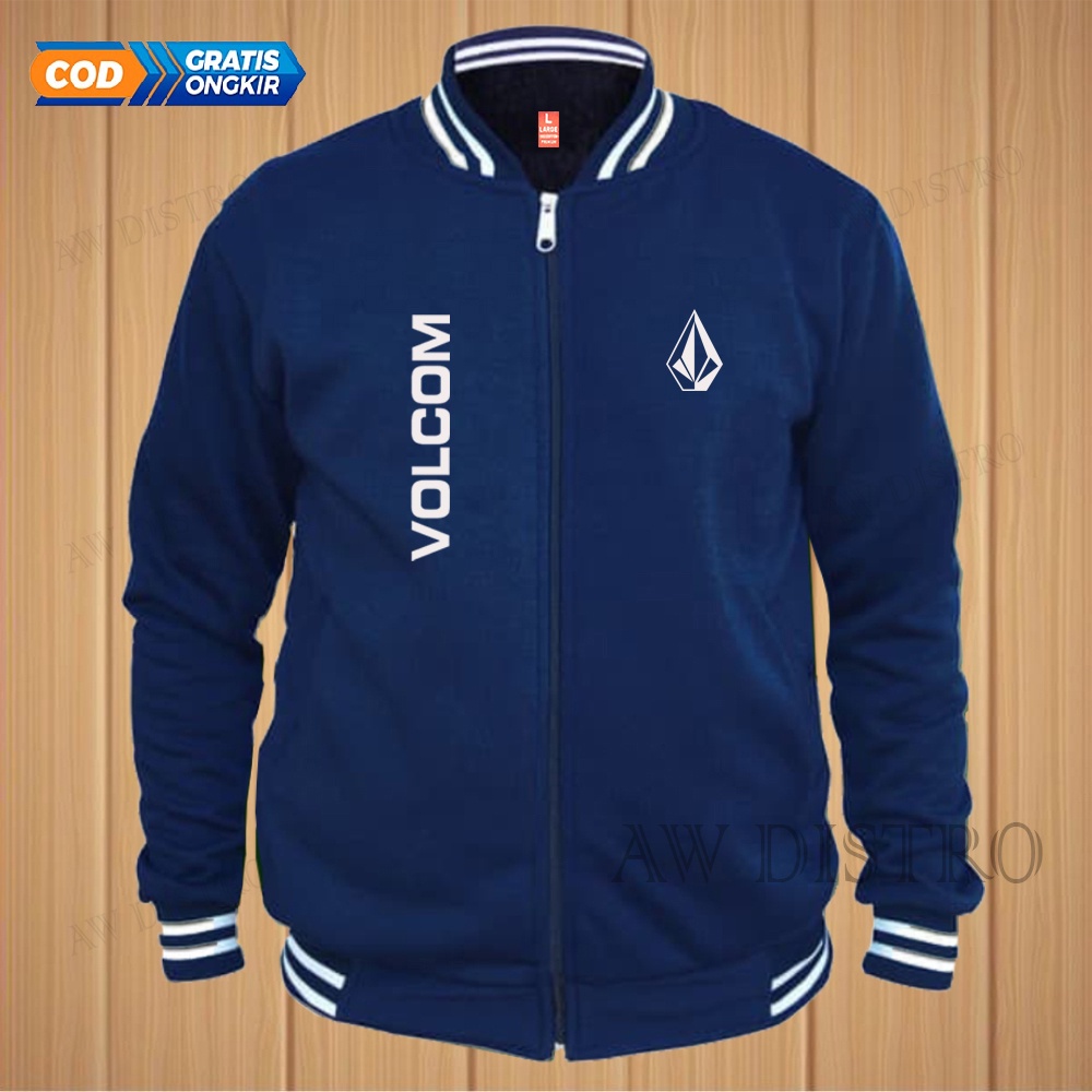 COD Jaket Baseball Varsity Distro VCM Kirka Text Putih Premium Quality