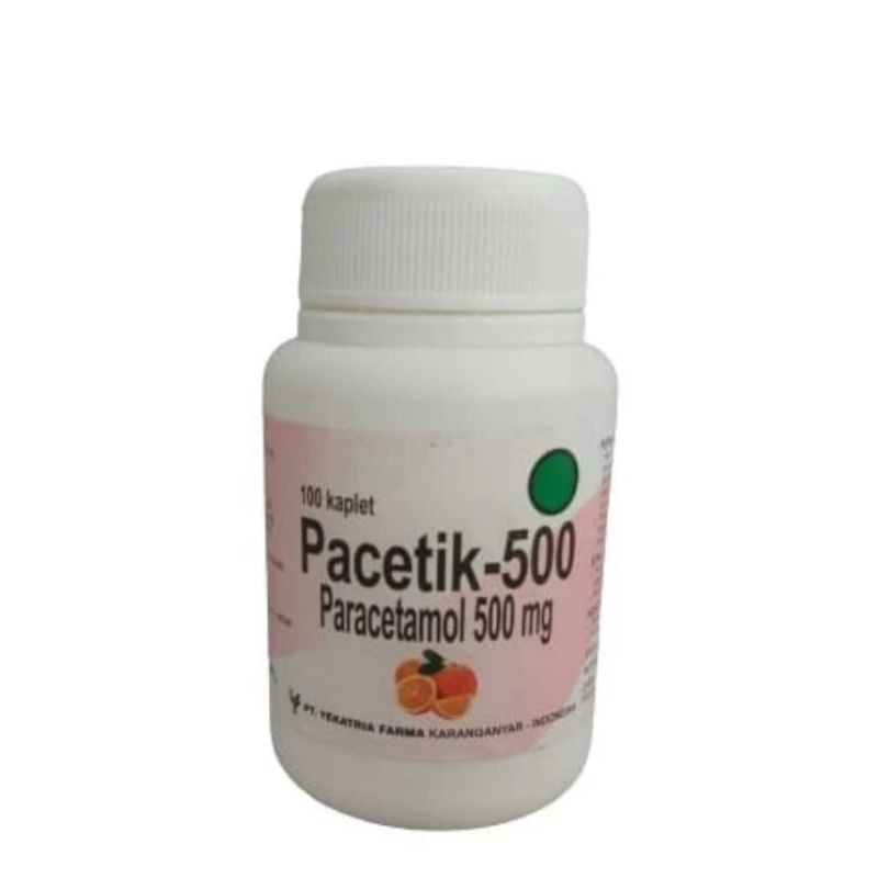 Pacetik 500 mg kaleng isi 100 tablet per kaleng paracetamol parasetamol
