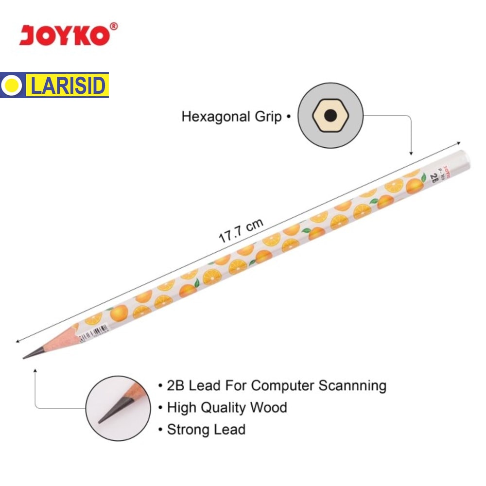 

Pencil Pensil Joyko P 109 2B Fruity 1 Set 4 Pcs