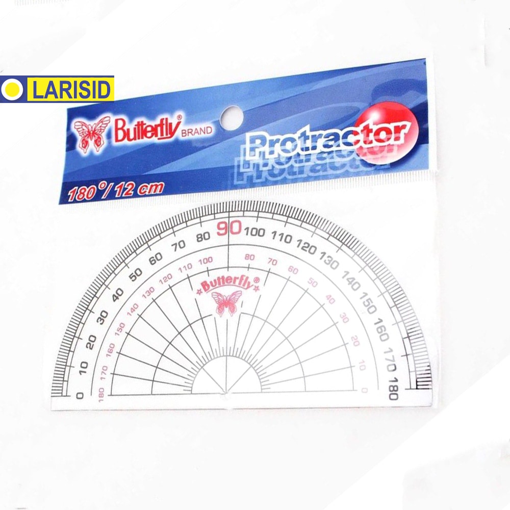

Penggaris Busur 180 Derajat 10 12 Cm Butterfly No. 4