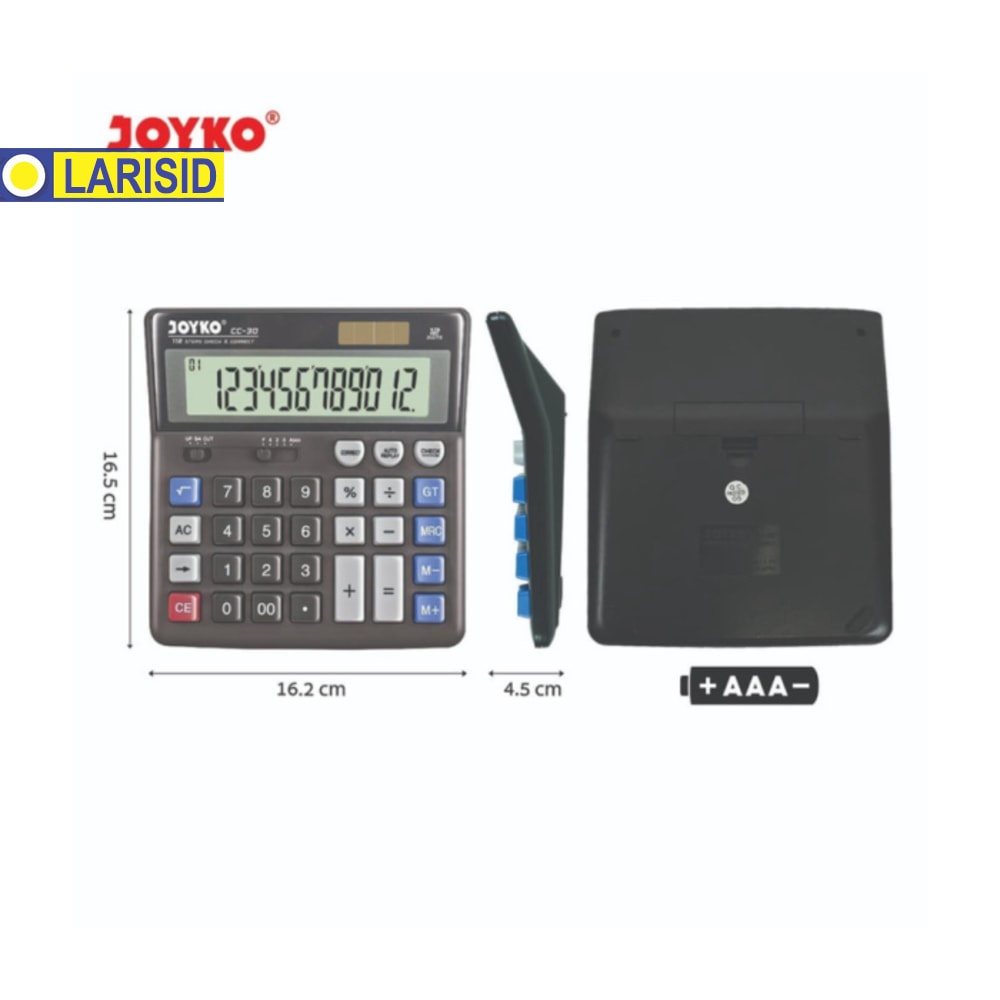

Calculator Kalkulator Joyko Cc 30 12 Digits Check Correct