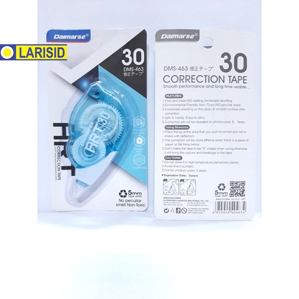 

Correction Tape Rol Daimarse Dms 463 Tipex Kertas Rol