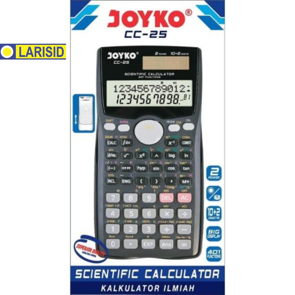 

Kalkulator Saintifik (Scientific Calculator) Joyko Cc 25