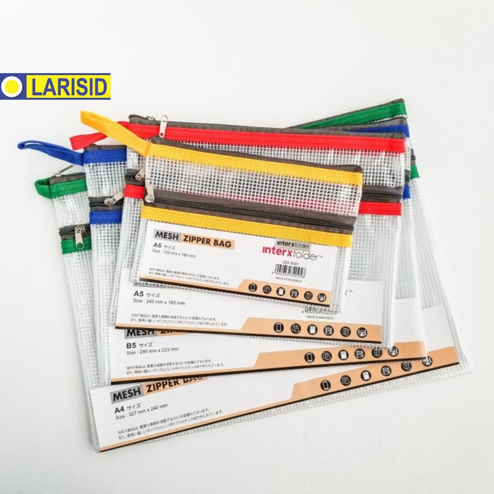 

Interx Folder Mesh Zipper Bag Zbx File Organizer