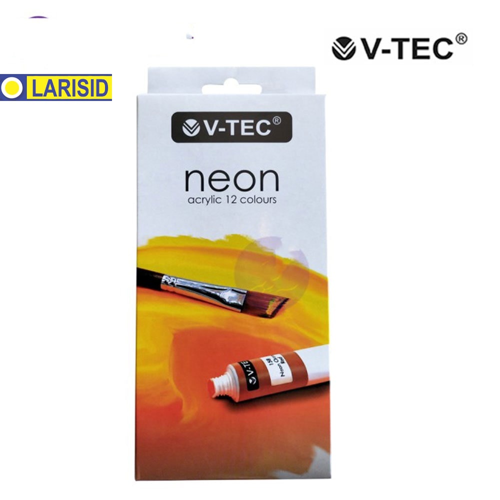 

V-Tec Neon Acrylic Set 12 Colour 6Ml