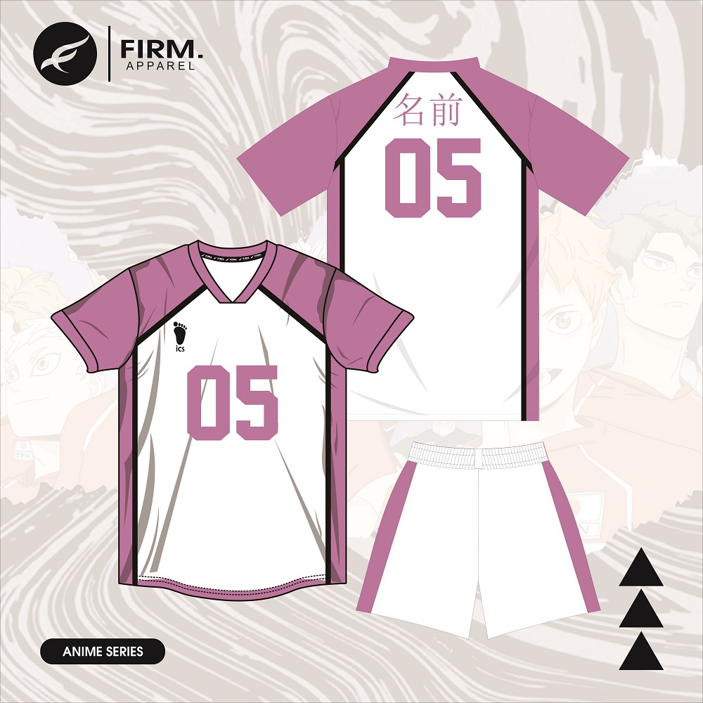 Jersey haikyuu pink jersey volly anime haikyuu cosplay anime