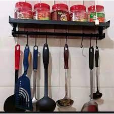 promo terbaru jual rak bumbu stainless/rak bumbu tempel