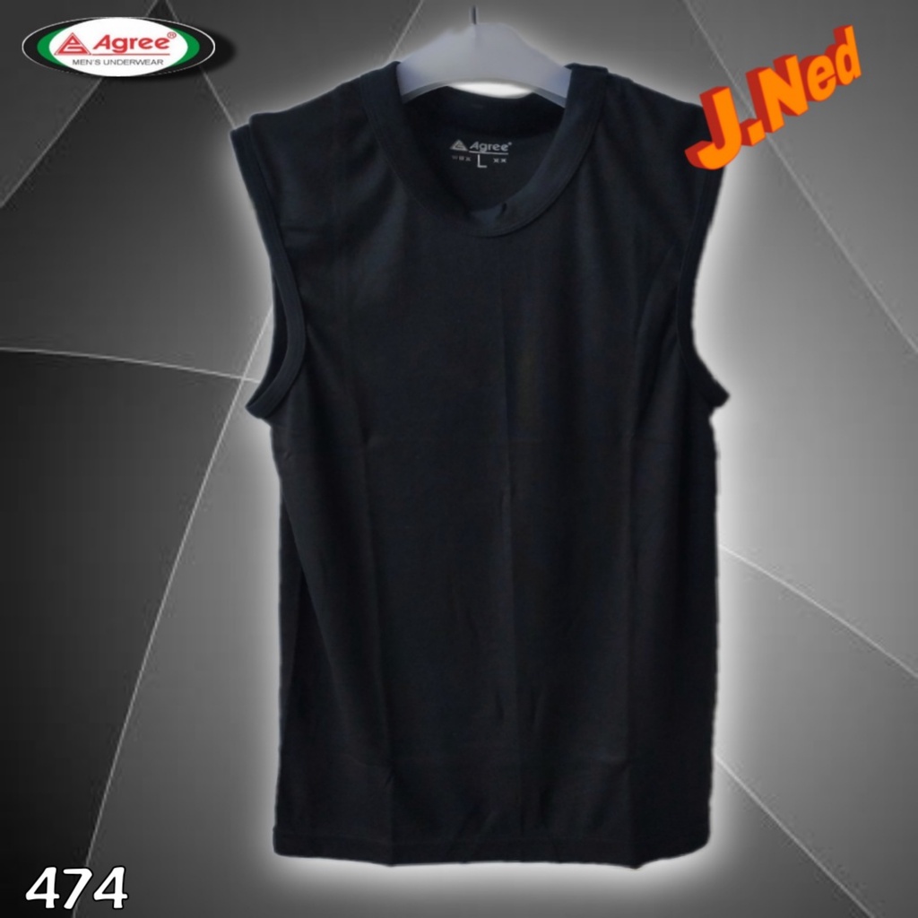 J474T (3PCS) Kaos Tanktop Pria Sport KAOS DALAM SPORT