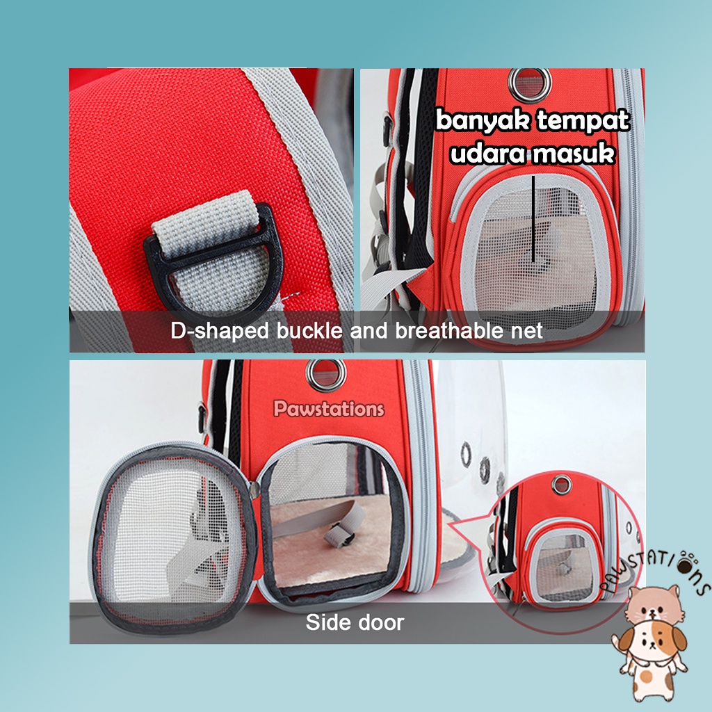 Tas Astronot Kucing Tas Kapsul Kucing Pet Carrier Capsule Bag Tas Gendong Kucing Tas Kucing / Anjing