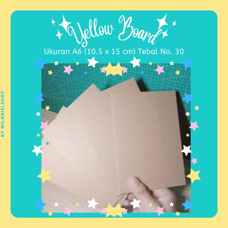 

PACKING Yellow Board Photocard (Ukuran A6/10.5 x 15 cm) - Milaniel Shop