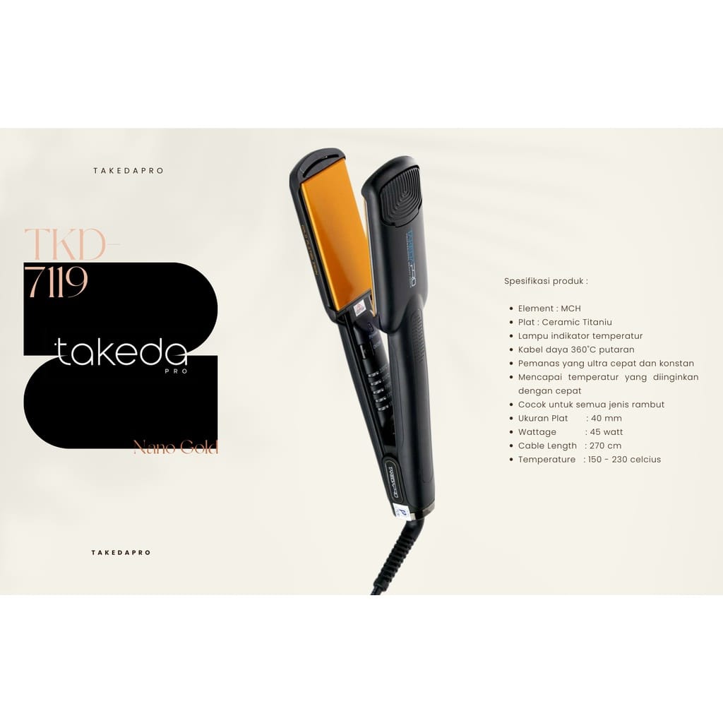 Catok Korea Golden Smooting 1,5" Takeda Pro TKD-7119 40mm