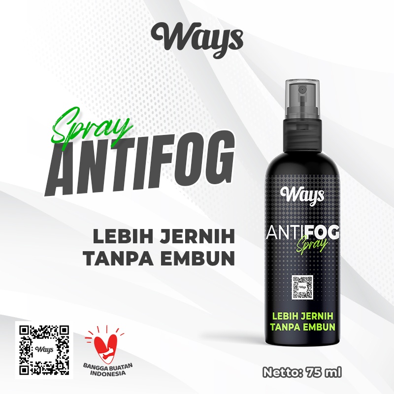 WAYS REFILL 1 LITER Antifog Spray / Anti Fog Cairan Anti Embun Pembersih Kaca 1L