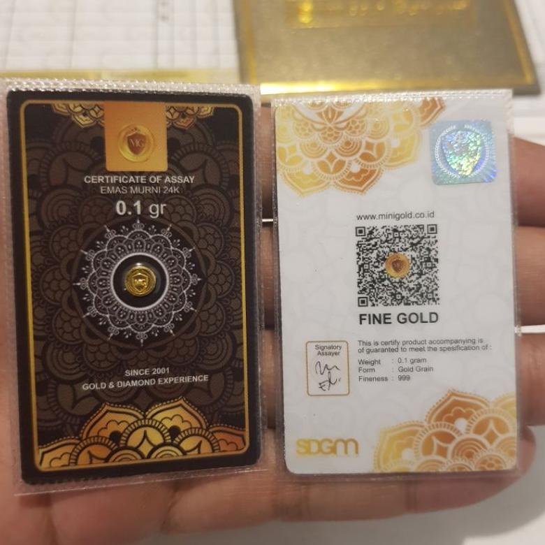 Promo Emas Mini Gold Minigold Black Series 0,025 - 0,05 - 0,1 / 0.025 - 0.05 - 0.1 Gr Gram 24 Karat Tmj460