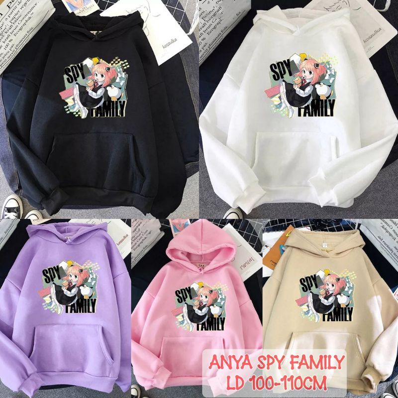 ALU • SPY FAMILY GIRL ANYA SWEATER HOODIE ANIME UNISEX COUPLE