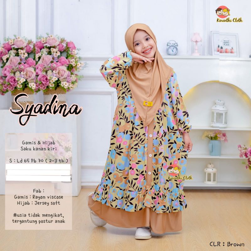 syadina gamis anak setelan gamis anak