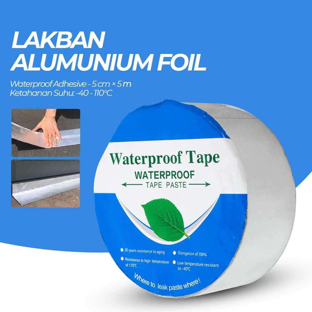 Lakban Aluminum Foill Waterproof Adhesive 5 cm x 5 m - LS549 - Silver