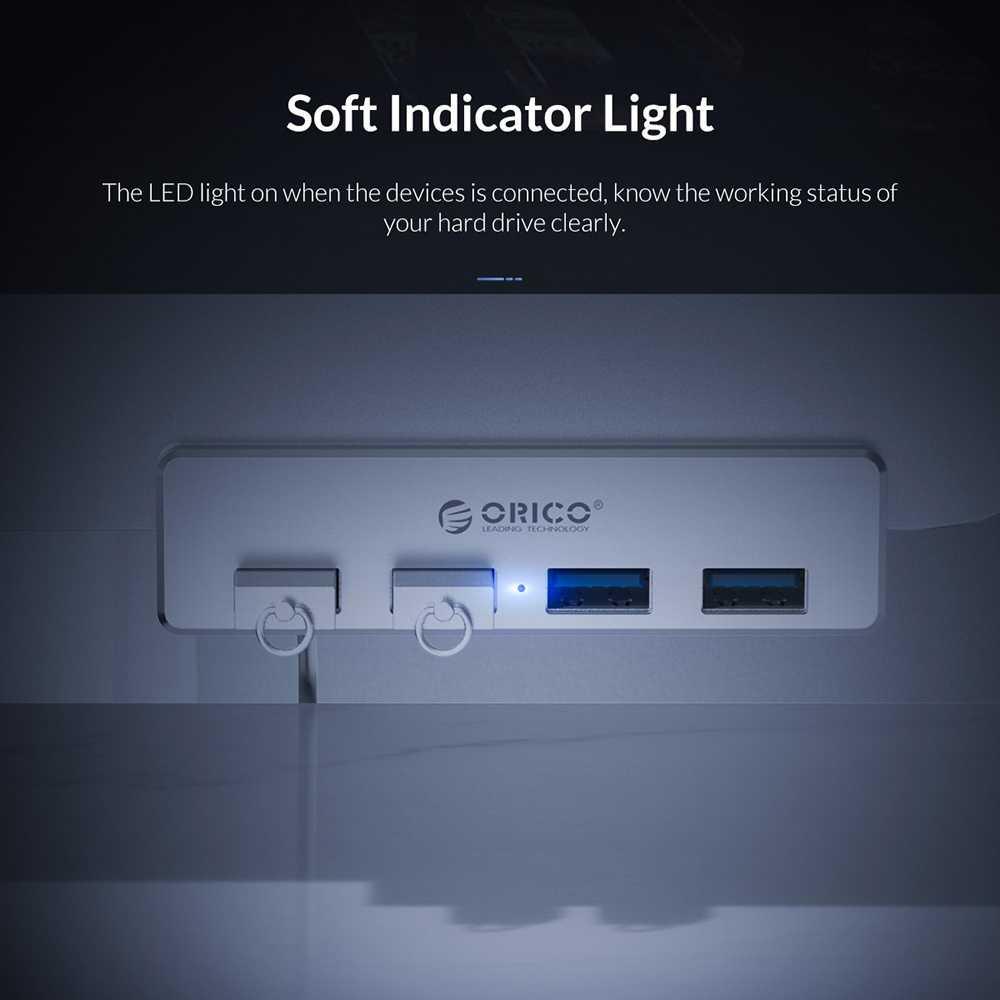 USB Hub 3.0 Clip-on Type Aluminium 4 Port - MH4PU-P - Silver