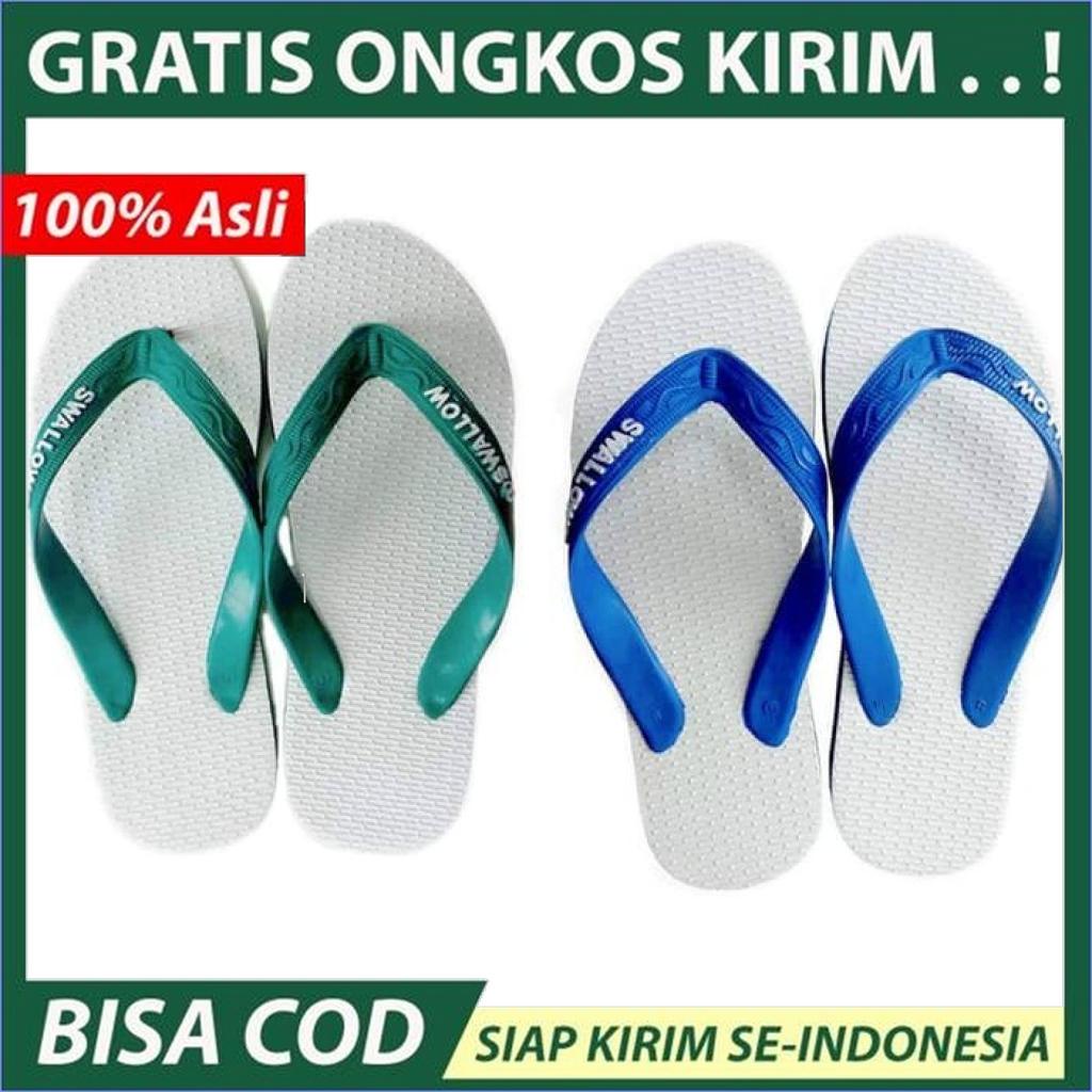 Sandal Jepit Swallow Original Classic Sendal Karet Size Besar no 11 12   Kuning  39