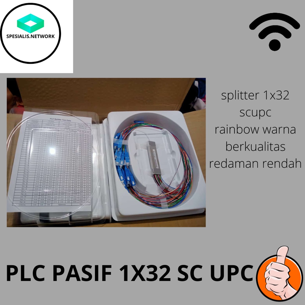 SPLITER PASIF 1X32 WARNA FIBER OPTIC