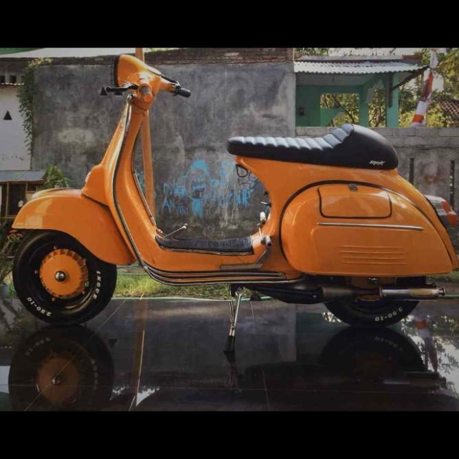 Jok Vespa Super Sprint Caferacer Jok Vespa Racing