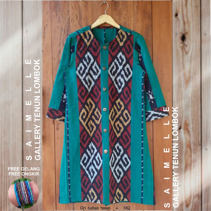 baju tenun tunik saimelle