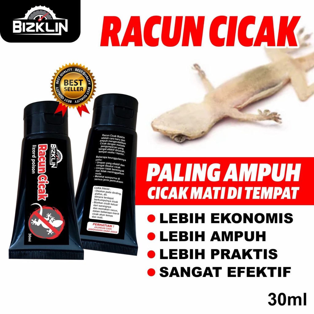 Bizklin Racun Cicak Lizard Poison Pasti di Santap Mati di Tempat