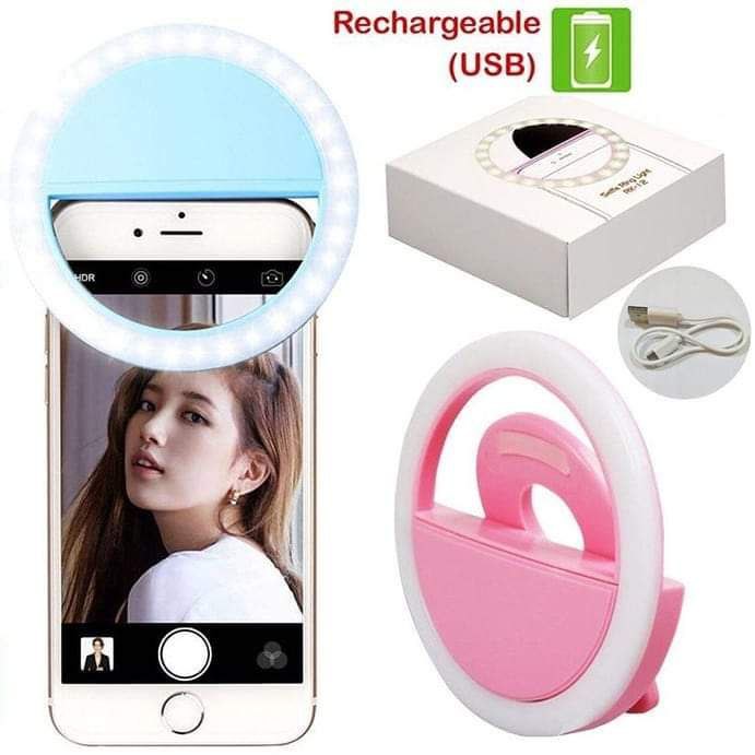 Ringlight Selfie LED / lampu selfie bulat untuk kamera HP