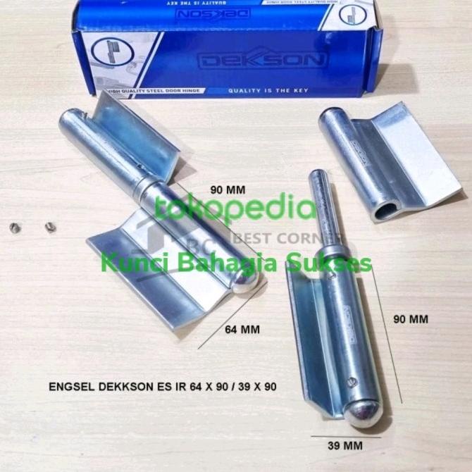 Engsel Pintu Besi Dekson Es Ir 64X90 - 39X90 Galvanis/Engsel Bubut Dks