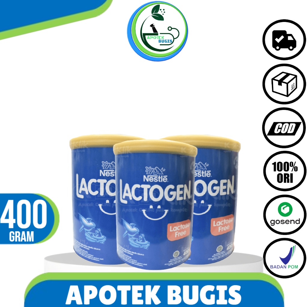 Lactogen Lactose Free 400 g - Susu Formula Bebas Laktosa 0-12 Bulan