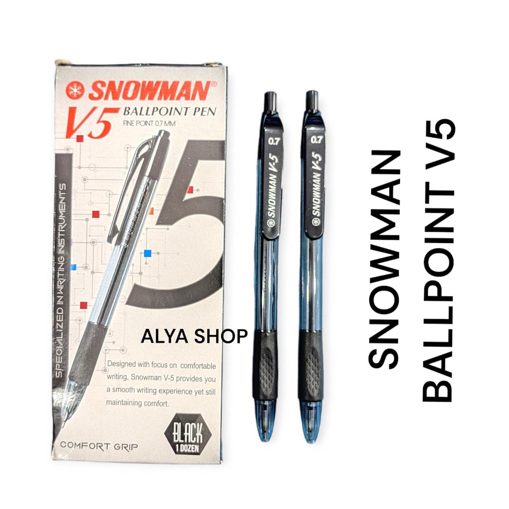 

pulpen SNOWMAN V5 / ballpoint pen SNOWMAN V5 0.7mm