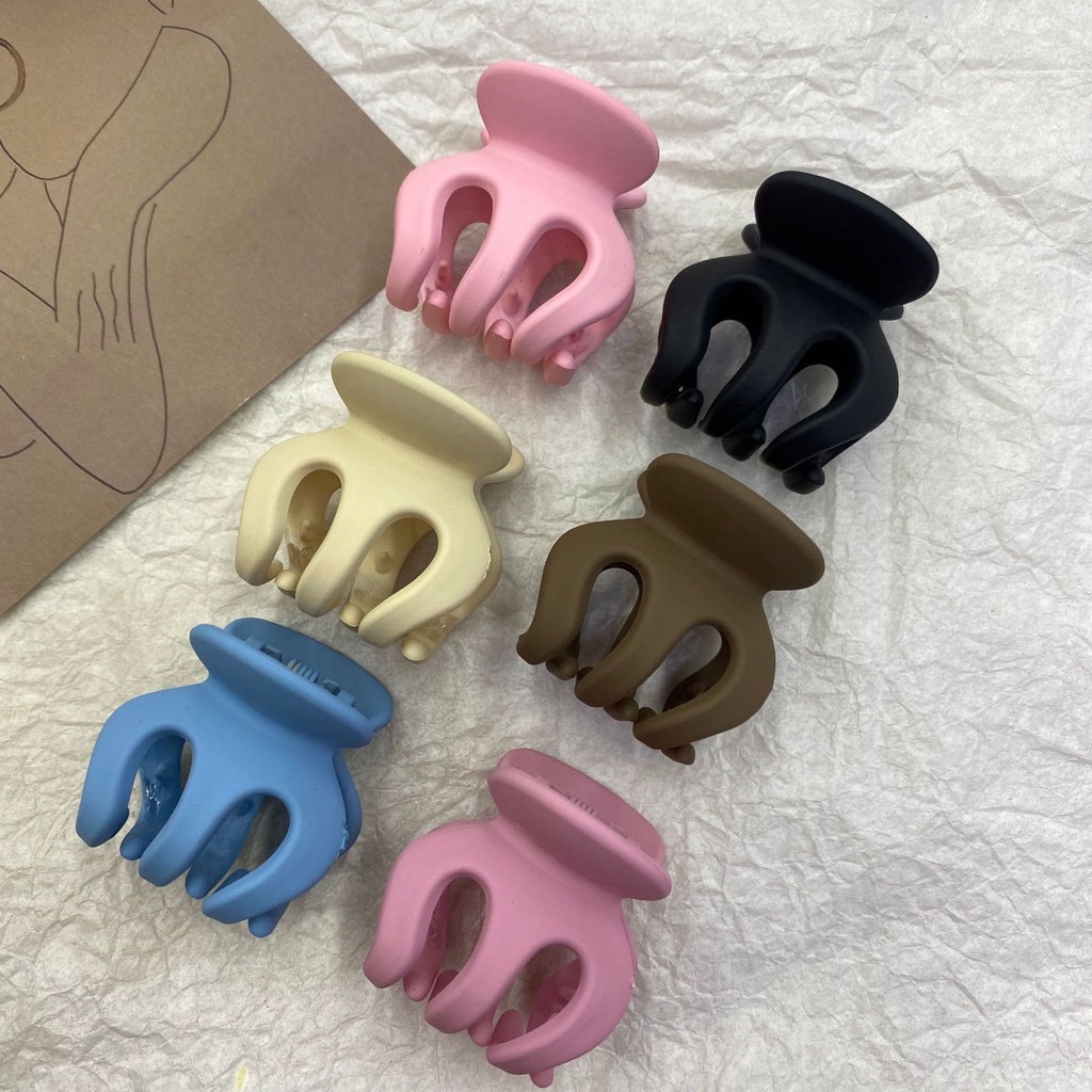 MMM Jepitan Rambut Model 3 Cakar Doff Jedai Haircules Wanita Bahan Plastik Korean Hair Claw Clip Women Fashion Hairpin Aksesoris Rambut Murah