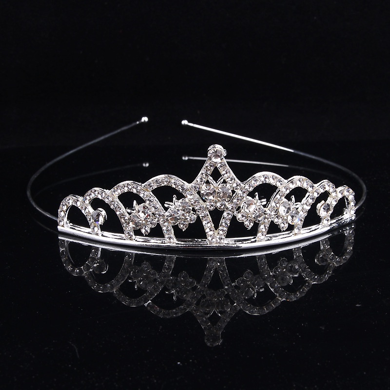 MMM Bando Mahkota Wanita Crown Berlian Women Jewelry Bando Anak Dewasa Mutiara Aksesoris Rambut Ala Princes Murah Import