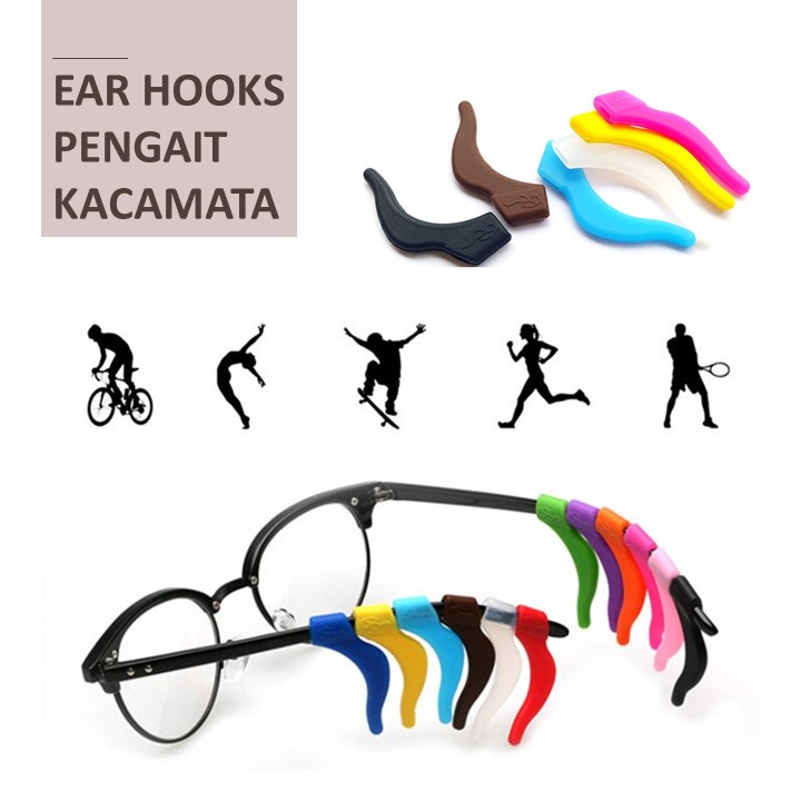 Earhook Silicone Kacamata | Earhook Kacamata Silikon |  Ear hook Kacamata | Pengait Kacamata