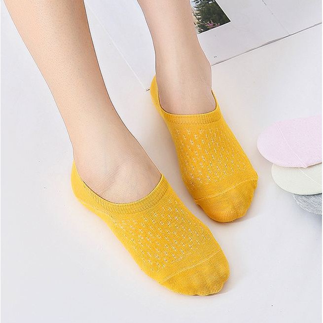 MMM Kaos Kaki Pendek Di Bawah Semata Kaki Wanita / Kaos Kaki Flatshoes Polos Tebal