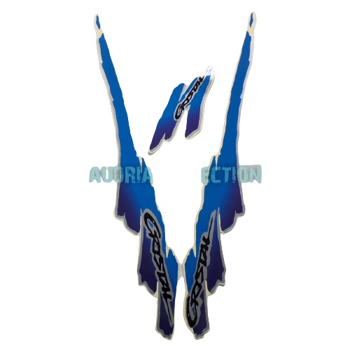 Stiker Striping Motor Suzuki Crystal Tune 1994 Biru