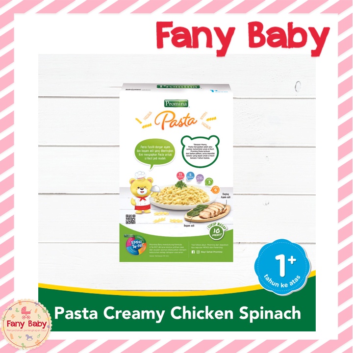 PROMINA PASTA CREAMY CHICKEN SPINACH 60GR [ 1 TAHUN KEATAS ]