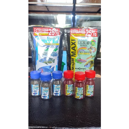 Pelet Premium Maxi Blue 1mm Repack 20g Pelet Channa Cichlid