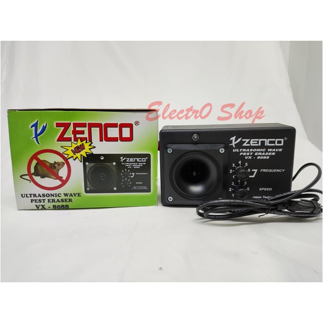 Alat Pengusir Tikus Ultrasonic Merk Zenco VX-8088