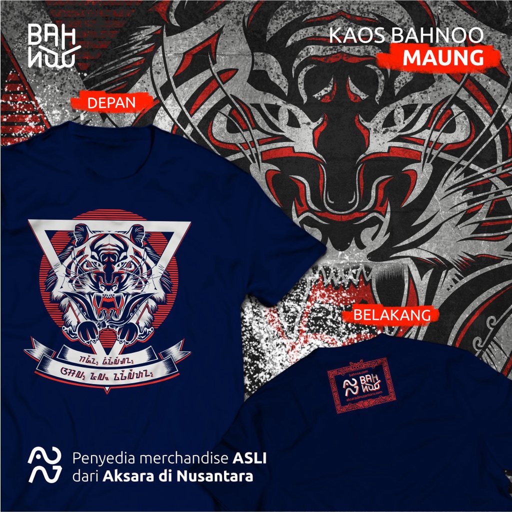 Kaos Bahnoo - Maung Aksara Sunda