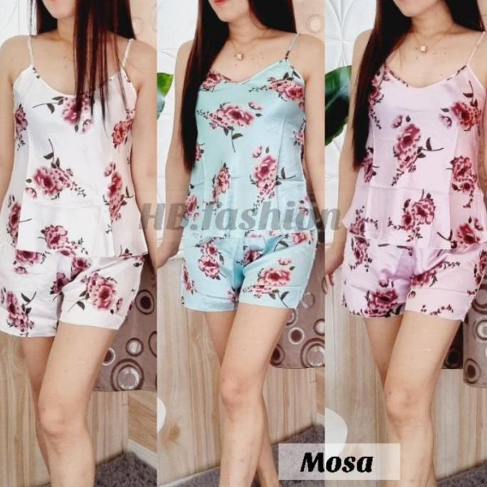 hb fo - baju tidur sexy satu tali hp import motiff / satin import / |gat