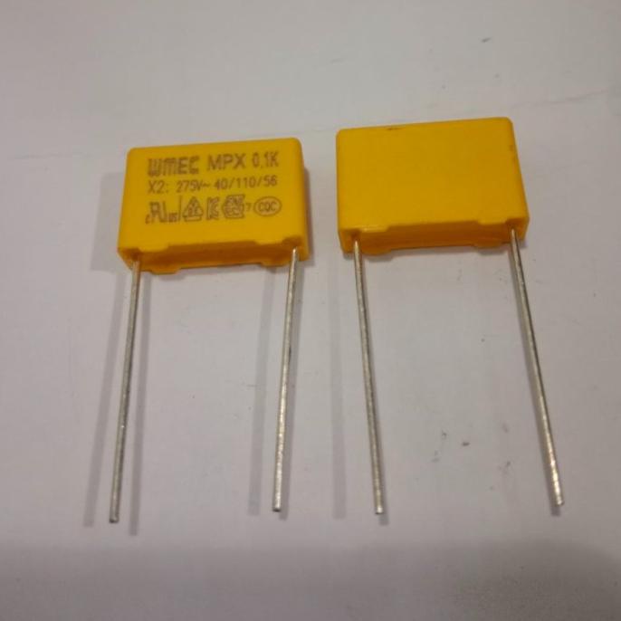 Kapasitor 0.1uF 275V 100nF 275V 104 275V 250V MKT MKP rajaav77 dijamin