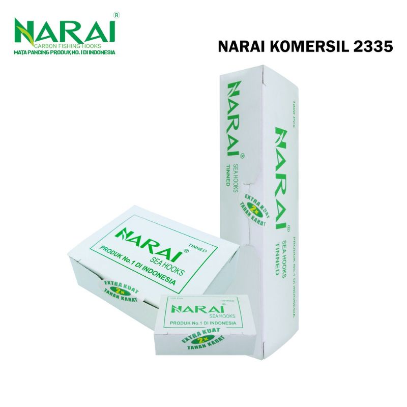 NARAI - 100Pcs Mata Kail Pancing 2335 No.10