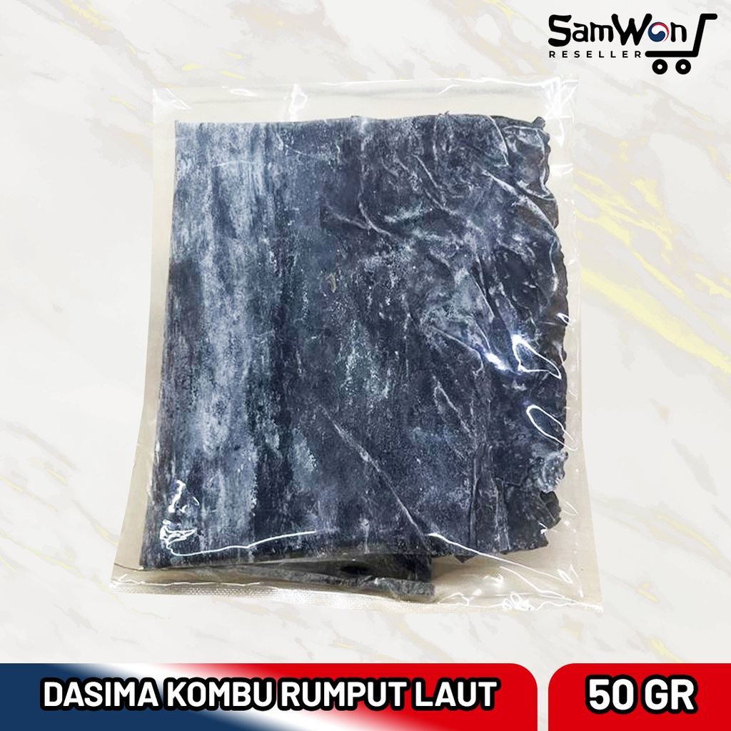 

Dasima Kombu Konbu Dried Kelp Dashi Rumput Laut Kering (50 gr)