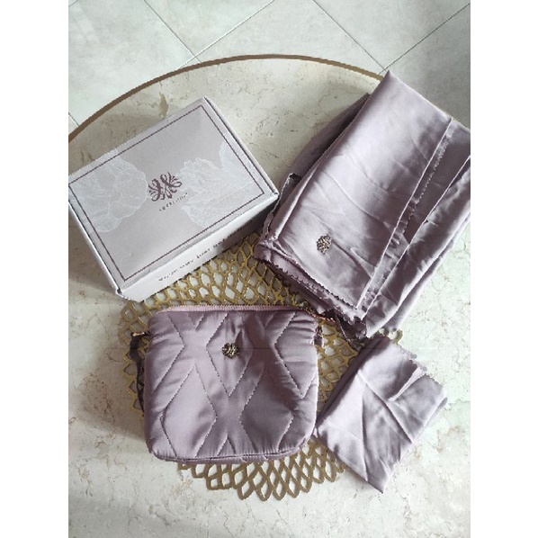 Preloved Mukena Local Id warna mauve