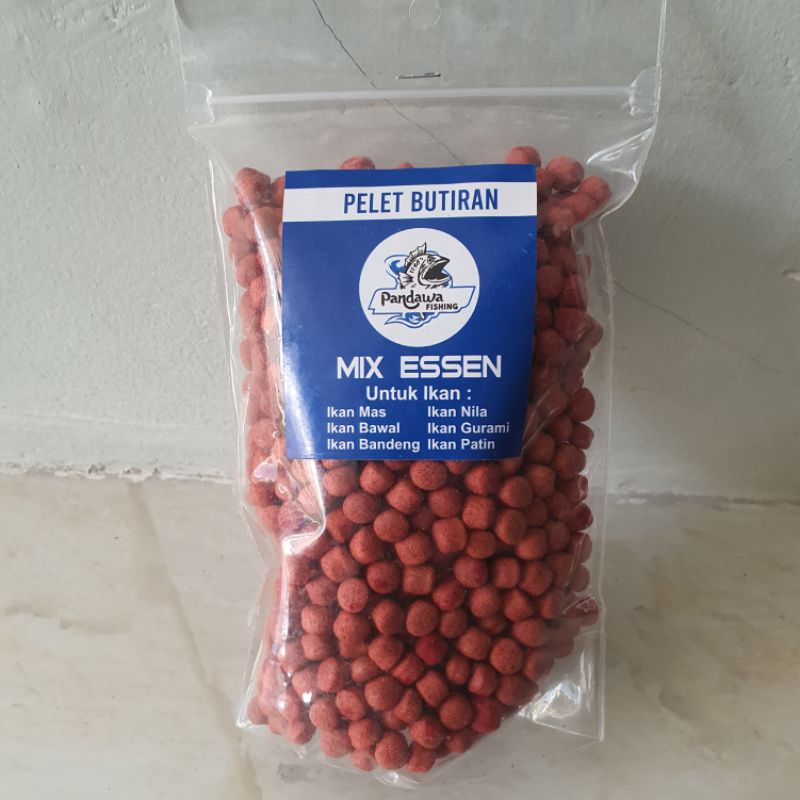 UMPAN PANCING PELET BUTIRAN MIX ESSEN UNTUK IKAN AIR TAWAR